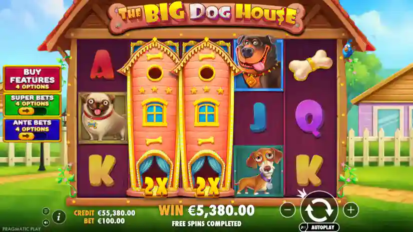 The Big Dog House free spins screenshot